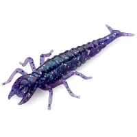 Fishing silicone FishUP Diving Bug 2" 060 - Dark Violet/Peacock&Silver (8 pcs/pack) (1864.04.64)