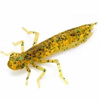 Fishing silicone FishUP Dragonfly 1.7" 036 - Caramel/Green&Black (8pcs/pack) (1864.04.91)