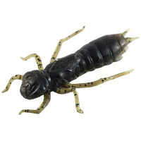 Fishing silicone FishUP Dragonfly 1.7" 043 - Watermelon Brown/Black (8pcs/pack) (1864.04.93)