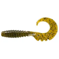 Fishing silicone FishUP Fancy Grub 1" 074 - Green Pumpkin Seed (12pcs/pack) (1862.02.30)
