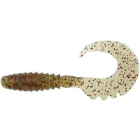 Fishing silicone FishUP Fancy Grub 2" 045 - Green Pumpkin/Red & Black (10pcs/pack) (1864.01.19)