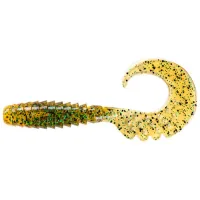 Fishing silicone FishUP Fancy Grub 2.5" 036 - Caramel/Green&Black (10pcs/pack) (1862.00.62)