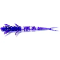 Fishing silicone FishUP Flit 2" 060 - Dark Violet/Peacock&Silver (9pcs/pack) (1864.03.24)
