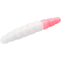 Fishing silicone FishUP Morio 1.2" 132 - White/Bubble Gum, cheese taste (12pcs/pack) (1864.13.29)