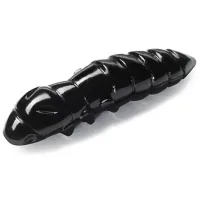 Силікон рибальський FishUP Pupa 1.5" 101 - Black, cheese taste (8шт/уп) (1864.03.54)