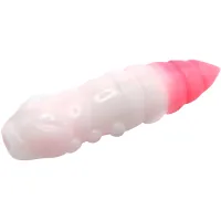 Fishing silicone FishUP Pupa 1.5" 132 - White/Bubble Gum, cheese taste (8pcs/pack) (1864.07.77)