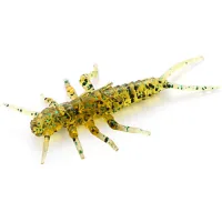 Fishing silicone FishUP Stonefly 0.75" 036 - Caramel/Green&Black (12pcs/pack) (1864.00.40)
