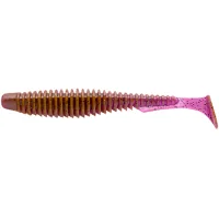 Fishing silicone FishUP U-Shad 3.5" 016 - Lox/Green&Black (8pcs/pack) (1864.09.51)