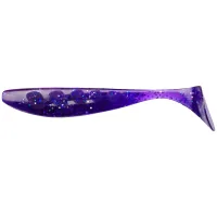 Fishing silicone FishUP Wizzle Shad 5" 060 - Dark Violet/Peacock&Silver (4pcs/pack) (1864.10.98)