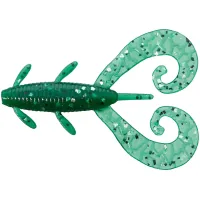 Fishing silicone Reins G-Tail Twin 3" 397 Motor Oil SP (8 pcs/pack) (1552.09.68)
