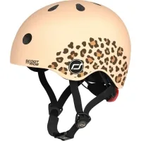 Шолом Scoot&Ride 45-51см , леопард, з ліхтариком (SR-181206-LEOPARD)