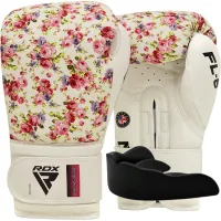 RDX FL-6 White 8oz Boxing Gloves (BGR-FL6W-8oz)