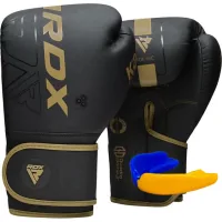 RDX F6 Kara Matte Golden 6oz Boxing Gloves (BGR-F6MGL-6OZ)