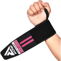 Bandage for sports RDX Gym Wrist Wrap R11 Black/Pink (WAH-WR11BP)