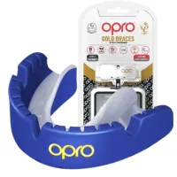 Opro Gold Braces cap for braces Dark Bluel/Pearl (102506002) (Gold_Braces_Blue/Pearl)