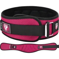 Athletic belt RDX RX4 EVA Curve neoprene Pink S (WBE-RX4P-S)