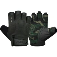 Gloves for fitness RDX T2 Half Army Green Plus L (WGA-T2HA-L+)