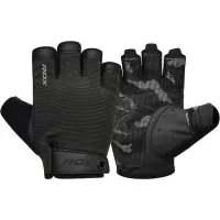 Fitness gloves RDX T2 Half Black Plus S (WGA-T2HB-S+)