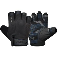 Gloves for fitness RDX T2 Half Blue M (WGA-T2HU-M)
