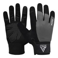 Fitness gloves RDX W1 Full Finger Plus Gray S (WGA-W1FG-S+)