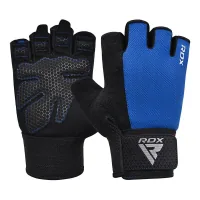 Gloves for fitness RDX W1 Half Blue Plus XL (WGA-W1HU-XL+)