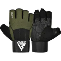 Gloves for fitness RDX W3 with EVA Padding Army Green S (WGS-W3AG-S+)