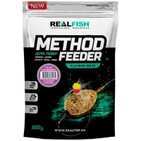 Прикормка Real Fish Method Feeder Кальмар-Журавлина 0.8kg (809.00.12)