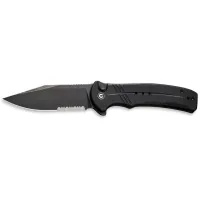 Ніж Civivi Cogent Serrated, Black G10, Darkwash (C20038E-1)