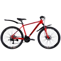 Bicycle Discovery 26" BASTION DD frame-18" AL 2025 red-black (OPS-DIS-26-619)