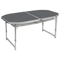 Туристичний стіл Bo-Camp Case Model Oval 150x80 cm Grey (1404399) (DAS303275)