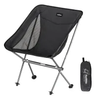 Folding armchair Naturehike Stellaluna L04 CNK2450JJ015, size M, black (6976023929410)