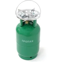 Побутовий газовий балон Voltronic GL-12 5кг (12л) + пальник 20354 Green (GB/GL-12G)