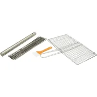 Barbecue set Voltronic grid 20x35 cm, 40 skewers, 40 skewers (YT-SET40)