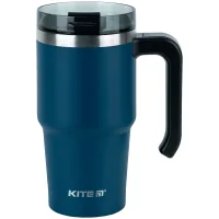 Thermal mug Kite with handle 600 ml emerald (K24-1207-2)
