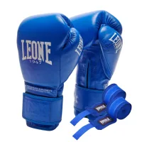Боксерські рукавички Leone GN111 The Greatest Blue 16 унцій (GN111_Blue_16oz)