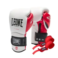 Боксерські рукавички Leone GN113 IL Tecnico N3 White 12 унцій (GN113_White_12oz)