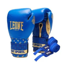 Боксерські рукавички Leone GN220 DNA Blue 16 унцій (GN220_Blue_16oz)