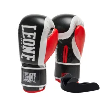 Боксерські рукавички Leone GN333 Logo WACS Black 16 унцій (GN333_Black_16oz)