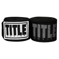 Bandage for sports Title Boxing Power-Flex Elite 180" 4.5m Black (TPFHW BK)