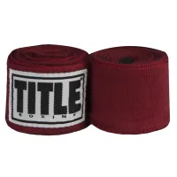 Bandage for sports Title Boxing Select 180" Semi Elastic Mexican 4.5m Maroon (SMHW XL MR)