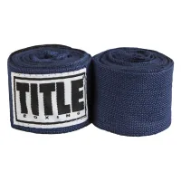 Bandage for sports Title Boxing Select 180" Semi Elastic Mexican 4.5m Navy (SMHW XL NV)