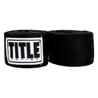 Bandage for sports Title Boxing Traditional Weave 180" 4.5m Black (HW BK)