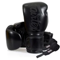 Fairtex BGV14SB Black 12oz Boxing Gloves (Bandages Included) (BGV14SB_12oz_Black)