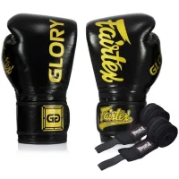 Боксерські рукавички Fairtex BGVG1 Black 14 унцій (бинти в комплекті) (BGVG1_14oz_Black)