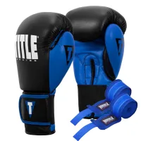 Boxing gloves Title Boxing Dynamic Strike Black/Blue 16 oz (XDBG 16 BK/BL)