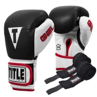 Боксерські рукавички Title Boxing Gel World Black S 10oz (GTWBG S BK)