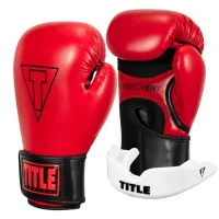 Боксерські рукавички Title Boxing Vegan Gloves Red/Black 14 oz (VGFBG 14 oz RD/BK)