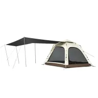Намет Naturehike тримісний автоматичний із тентом Ango CNK2550WS01 L, коричневий (6975641887799)