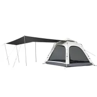 Намет Naturehike тримісний автоматичний із тентом Ango CNK2550WS01 S, сірий (6927595785782)