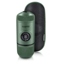 Wacaco Nanopresso portable coffee maker with a green cover (WNANOGREEN)